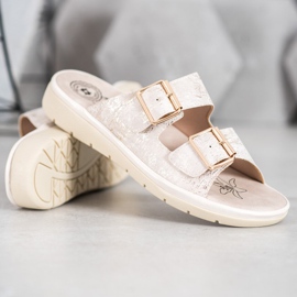 Evento Zapatillas cómodas de piel ecológica marrón 2
