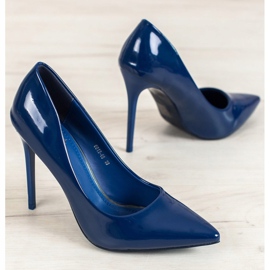 Small Swan Pasadores barnizados azul 1 Small Swan Pasadores barnizados azul 1