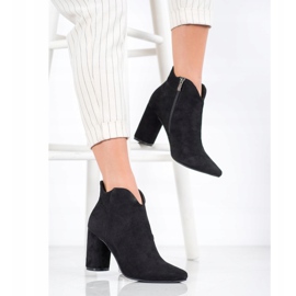 Filippo Botas de gamuza con estilo negro 1 Filippo Botas de gamuza con estilo negro 1