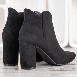 Filippo Botas de gamuza con estilo negro 2