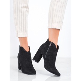 Filippo Botas de gamuza con estilo negro 4