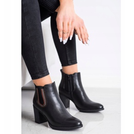 Goodin Botines de piel ecológica negros 3