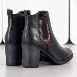 Goodin Botines de piel ecológica negros 2