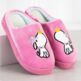 Bona Zapatillas cómodas con aplicación rosa 2