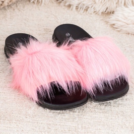 SHELOVET Zapatillas con estilo rosado 4