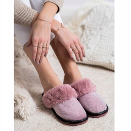 Bona Zapatillas cómodas con piel rosado 2