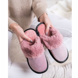 Bona Zapatillas cómodas con piel rosado 5