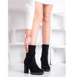 Bella Paris Botas altas en la plataforma negro 1