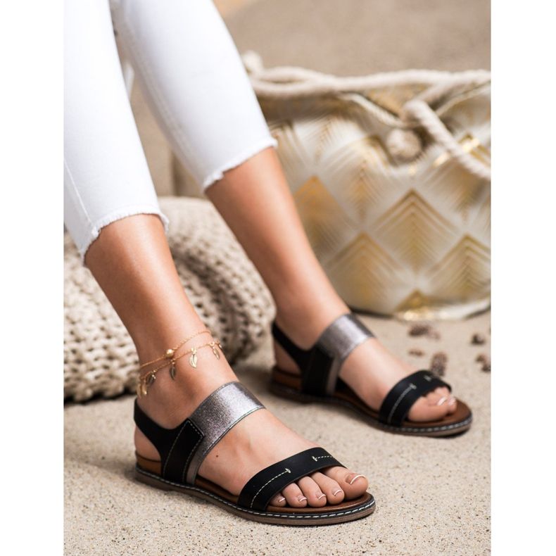 Sandalias sin cordones Sergio Leone negro 2