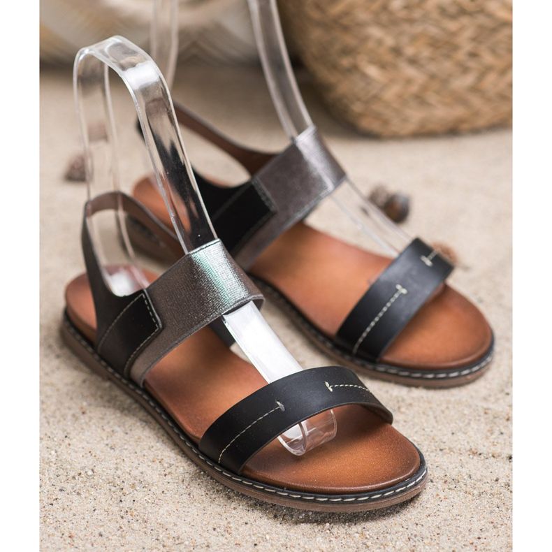 Sandalias sin cordones Sergio Leone negro 1