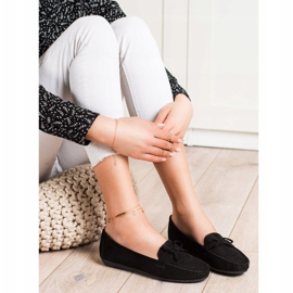 Best Shoes Mocasines casuales de gamuza negro 3