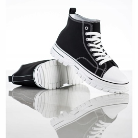 SHELOVET Zapatillas altas negras negro 3
