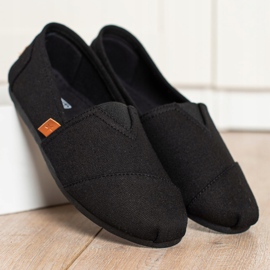 SHELOVET Zapatillas negras sin cordones negro 2