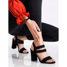 Evento Sandalias sin cordones en una barra negro 2