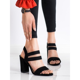 Evento Sandalias sin cordones en una barra negro 3