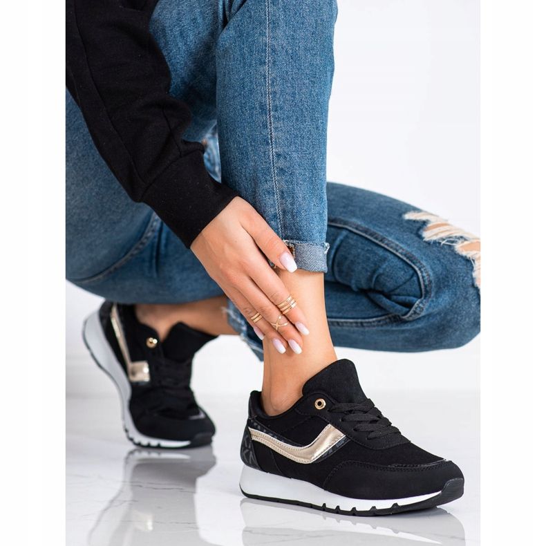 SHELOVET Zapatos deportivos negros 2