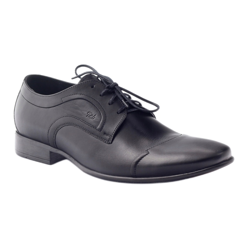 Zapatos bajos de piel Pilpol 1262 zapatos de hombre negro 1