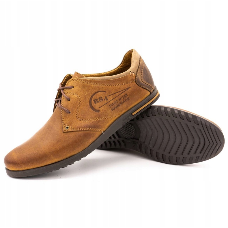 Polbut Zapato piel hombre 2103 camel marrón 2