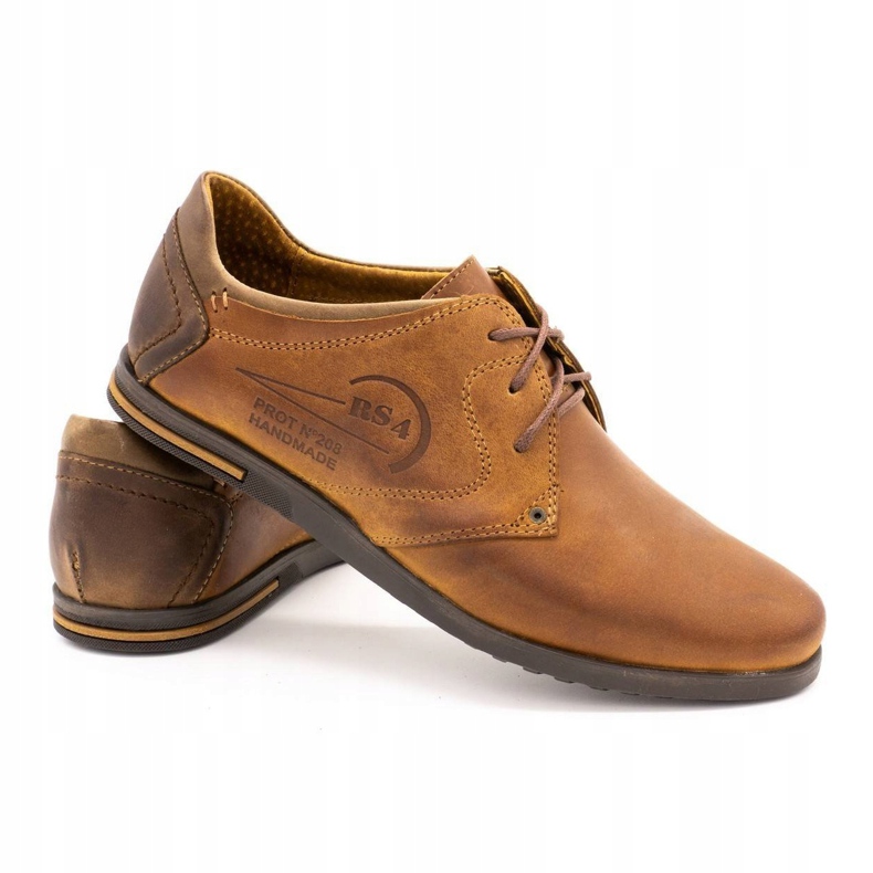 Polbut Zapato piel hombre 2103 camel marrón 3
