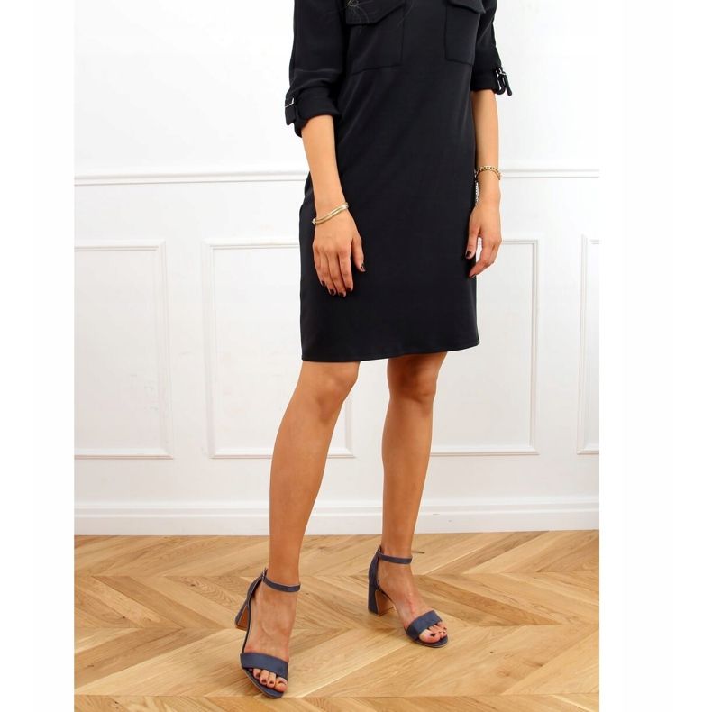 Sandalias de tacón azul 8741 Blue 1 Sandalias de tacón azul 8741 Blue 1