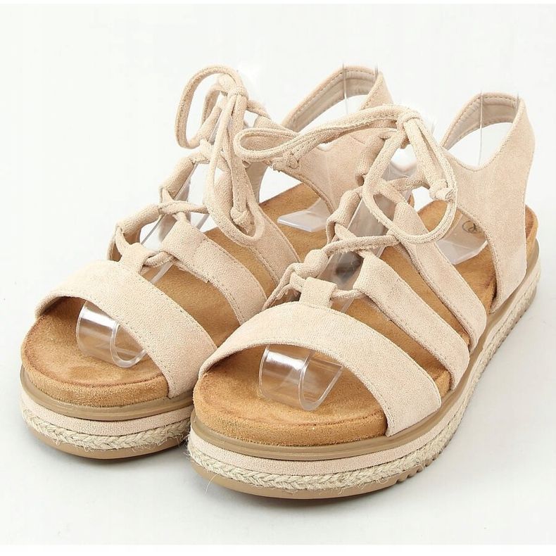 Sandalias alpargatas W86 Beige 1
