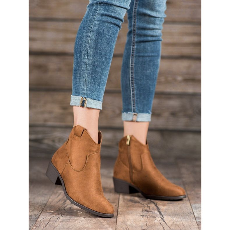 Filippo Botas vaqueras de ante marrón 2