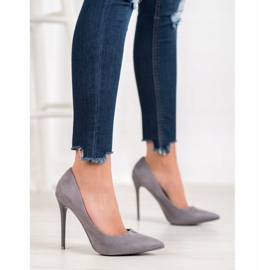 Small Swan Stilettos grises con ante 4
