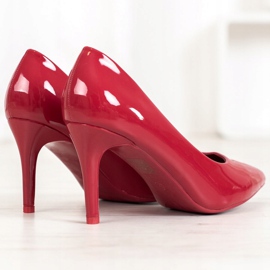 Small Swan Pasadores barnizados rojo 2 Small Swan Pasadores barnizados rojo 2