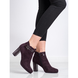 M.Daszyński Botas elegantes con rayas rojo multicolor 4