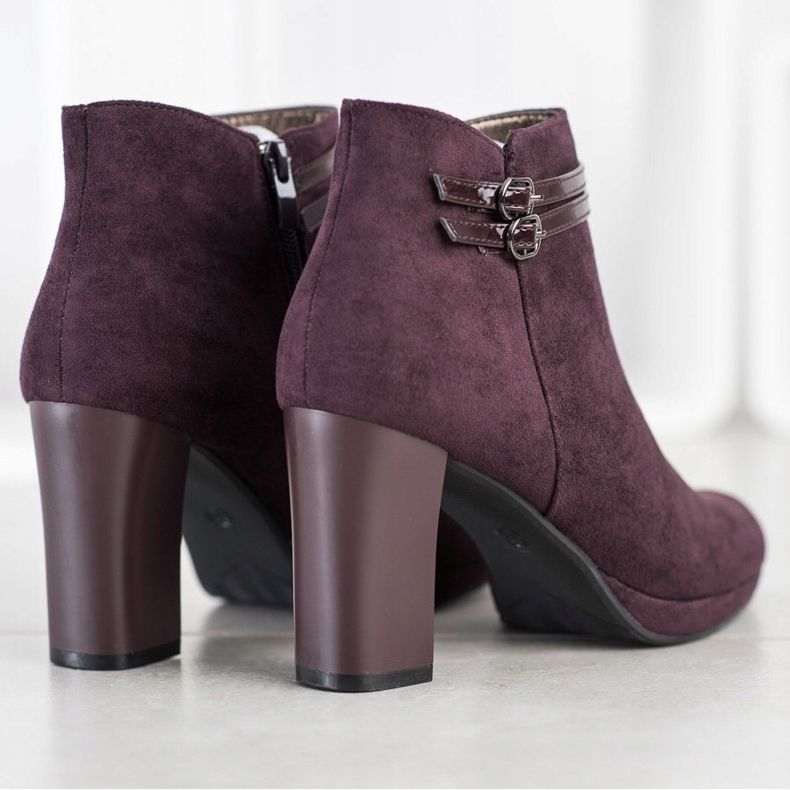 M.Daszyński Botas elegantes con rayas rojo multicolor 1 M.Daszyński Botas elegantes con rayas rojo multicolor 1