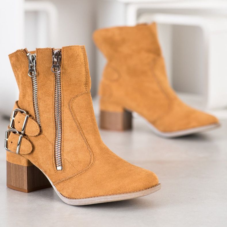 Bella Paris Botas moda camel marrón multicolor 1