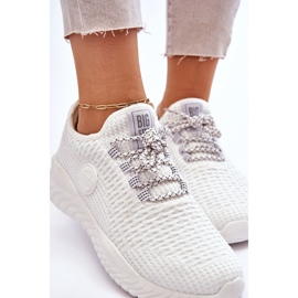 Zapatos Deportivos De Mujer Memory Foam Big Star HH274296 Blanco 4