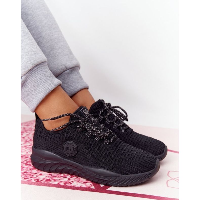 Zapatos deportivos de mujer Memory Foam Big Star HH274298 Negro 1