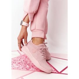 Zapatos deportivos de mujer Memory Foam Big Star HH274299 Rosa rosado 1