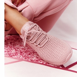 Zapatos deportivos de mujer Memory Foam Big Star HH274299 Rosa rosado 2