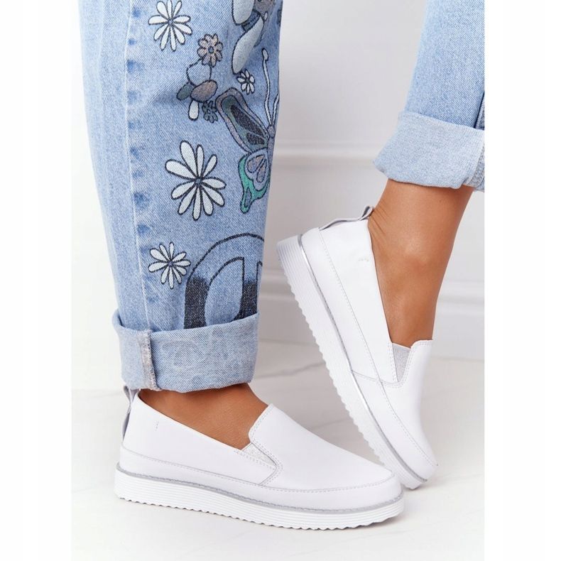 Zapatillas de Mujer Slip-On S.Barski White blanco 2