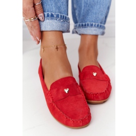 S.Barski Mocasines de ante de mujer de S. Bararski Red rojo 2
