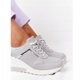Zapatillas de Piel con Cuña S.Barski Gris 5