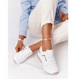 Zapatillas de Piel con Cuña S.Barski Blanco 5
