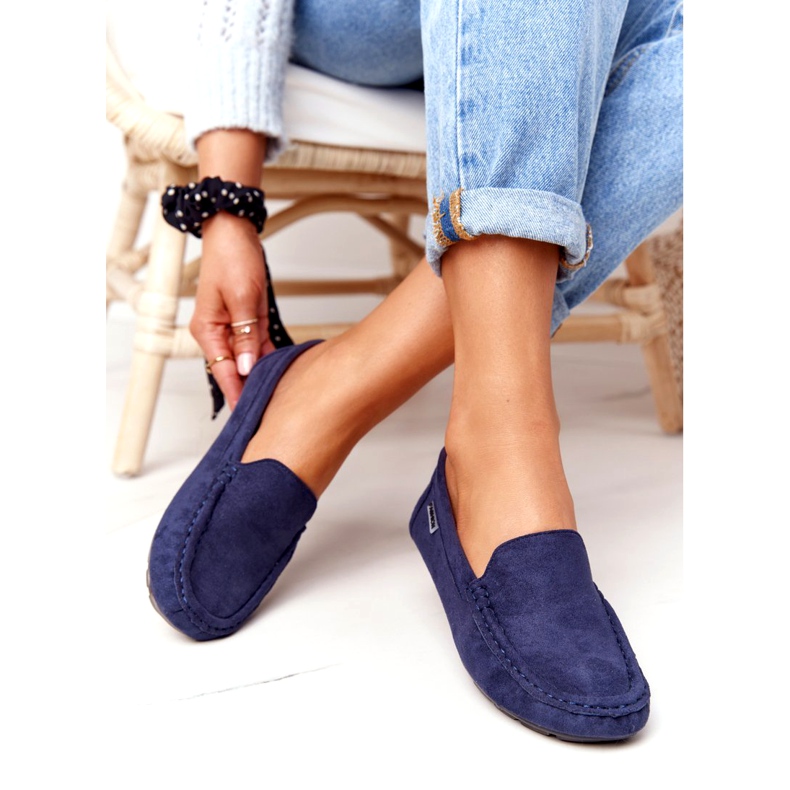 PH1 Mocasines Mujer Ante Azul Marino San Marino 2