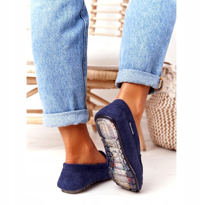 PH1 Mocasines Mujer Ante Azul Marino San Marino 3