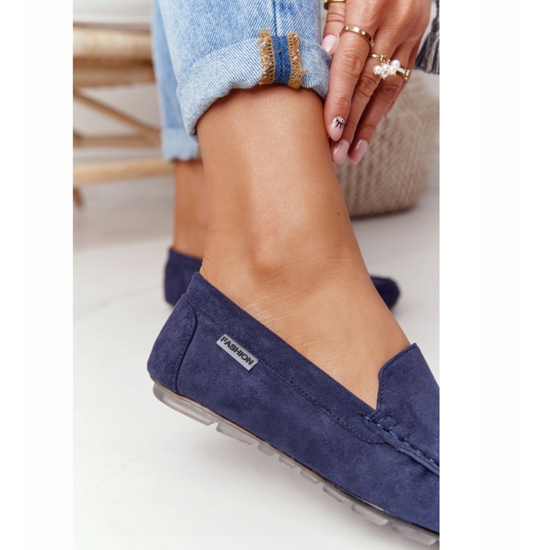 PH1 Mocasines Mujer Ante Azul Marino San Marino 4