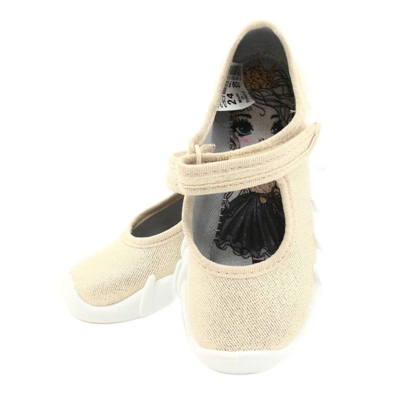 Zapatos befado niños speedy dorados 109P224 beige 5