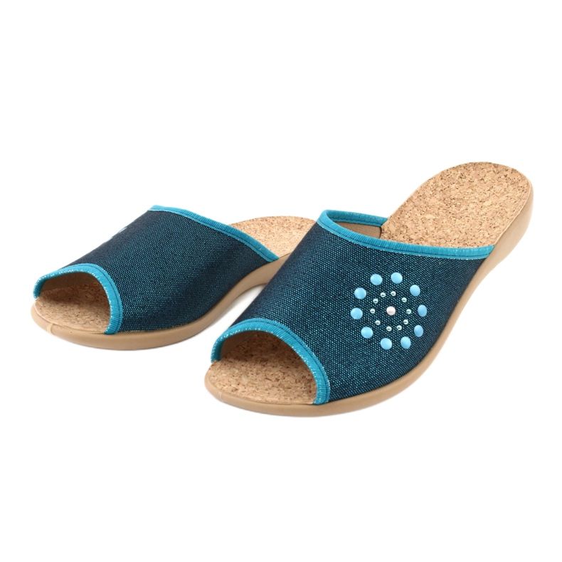 Zapatos de mujer befado pu 254D105 azul azul 3