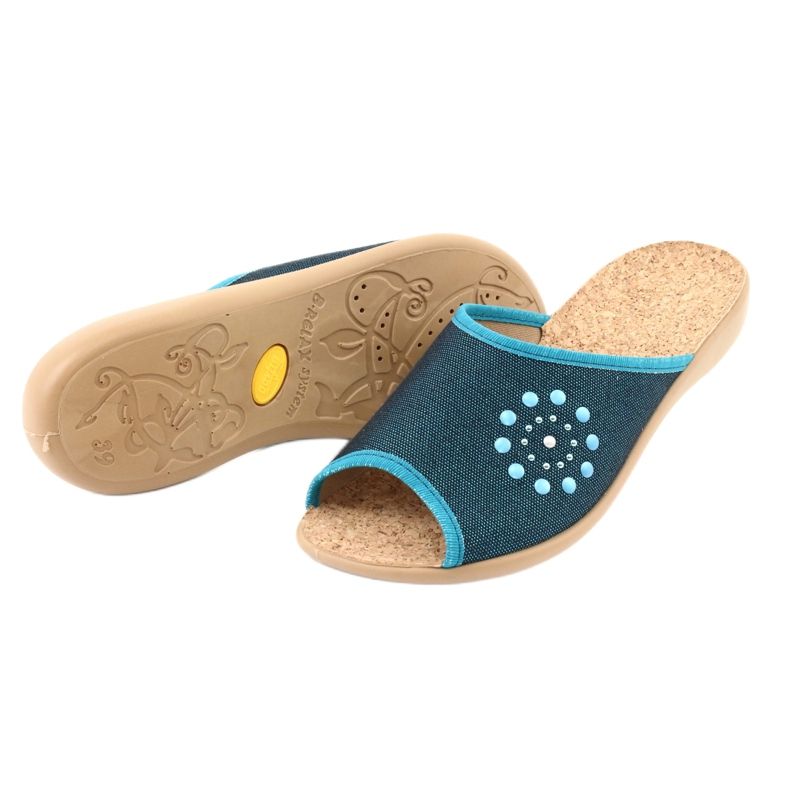 Zapatos de mujer befado pu 254D105 azul azul 4