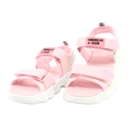 American Club Sandalias deportivas rosas de niñas RL32/21 2