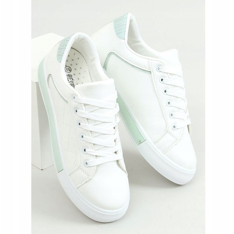 Zapatillas de mujer blancas y azules A88-86 Azul blanco 2