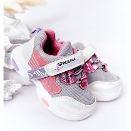 Zapatillas deportivas para niños Zapatillas deportivas blancas y rosas Space Ride blanco gris multicolor 1