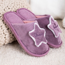 Bona Cómodas pantuflas de ensueño violeta 1