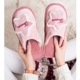 Bona Cómodas pantuflas de ensueño blanco rosa 2